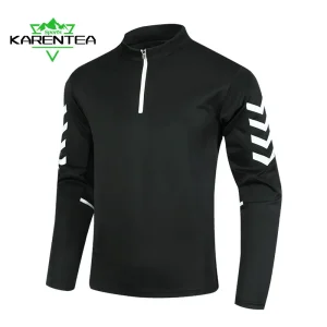 Running Jackets Men Reflective Long Sleeve T-Shirts Sportswear Jogging Outdoor Sport Coat Gym Fitness Autumn Breathable Top Coat