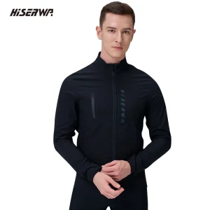 HISERWA Men Cycling Jacket Lightweight Waterproof Bicycle Windbreaker High Quality Quick Dry Cycling Raincoat MTB Bike Jersey