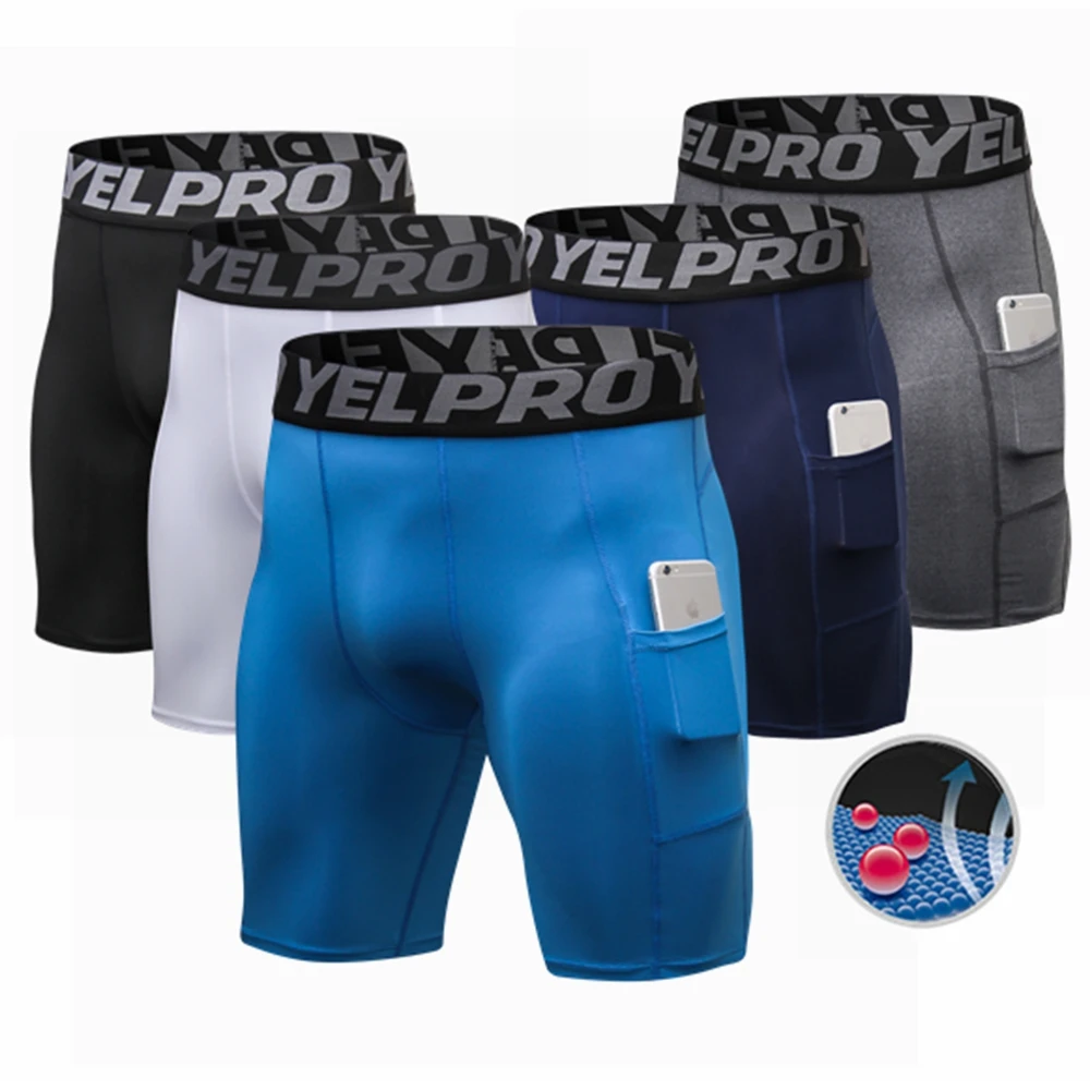 New Design Men's Shorts With Pocket Basketball Shorts Sport Running Tight Fitness Short Trouser Shorts