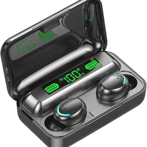 F9 5C Wireless Bluetooth Headphones Tws Waterproof Earbuds Earphones Digital Display Heaset Large Capacity Charging Case