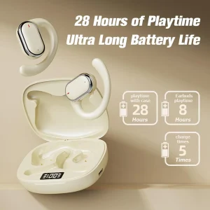 New TWS Wireless Earphones with Bluetooth 5.49 28 Hours Play Back Sport Earbuds with LED Display game Earhooks and Built-in Mic