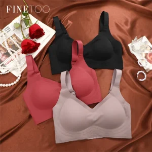 Seamless Underwear For Women Large Breasts Bras Sexy Padded Push-up Bralette Female Soft Support Sports Brassiere Intimates