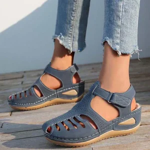Sandals Shoes Women Summer Soft Women's Sandals Retro Shoes Woman Wedge Women's Shoes Breathable Footwear Female Sandal Women