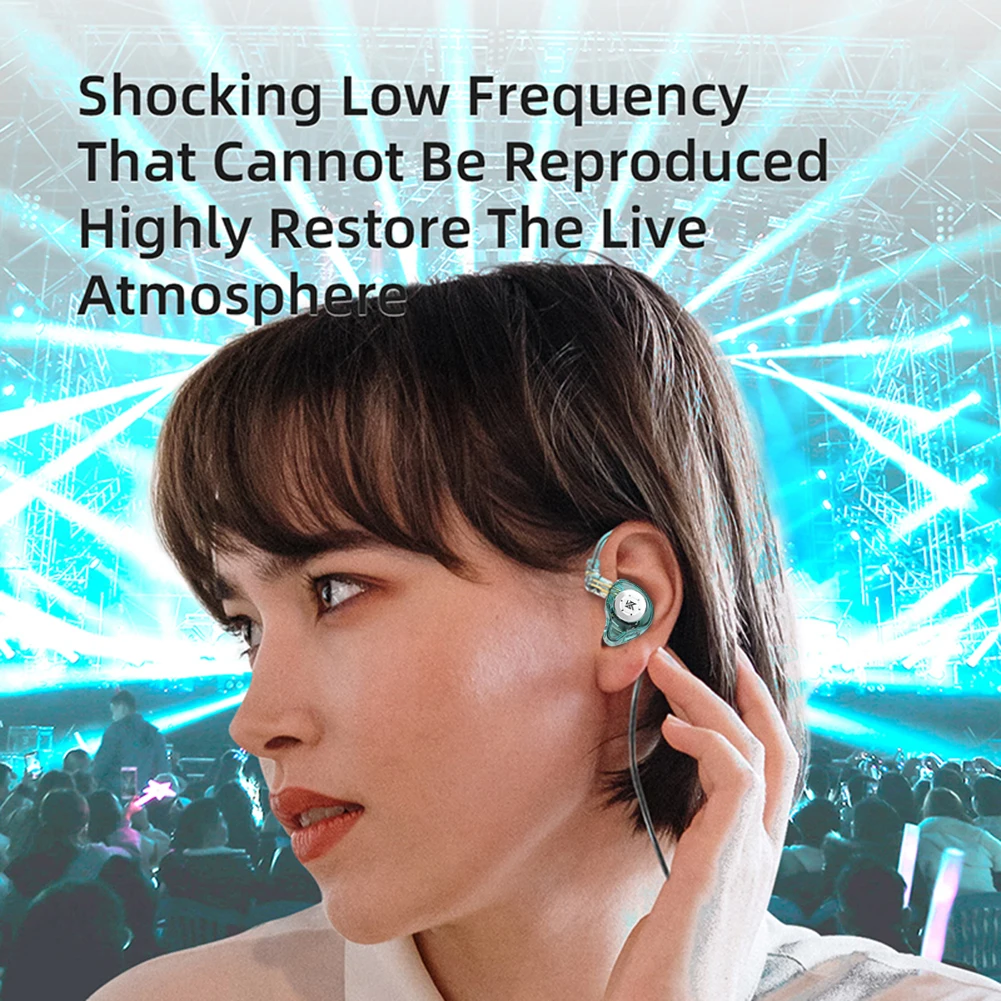 KZ EDX Pro Bass Earphones Sport Running Wired Hanging In Ear Headphones Stereo Noise Cancelling Headset Earbuds With Mic Gamer - Image 5