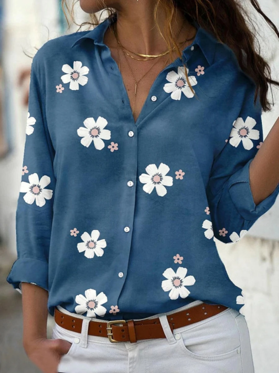 New elegant shirt ladies casual temperament women shirt fashion long-sleeved ladies shirt - Image 3