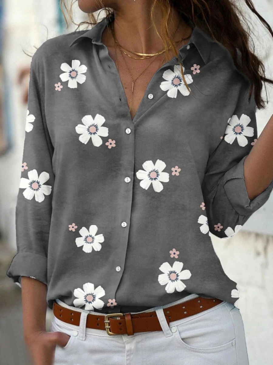 New elegant shirt ladies casual temperament women shirt fashion long-sleeved ladies shirt - Image 2