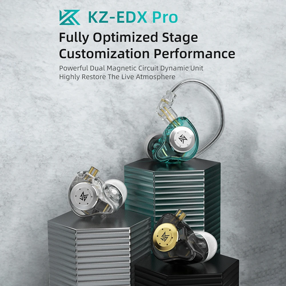 KZ EDX Pro Bass Earphones Sport Running Wired Hanging In Ear Headphones Stereo Noise Cancelling Headset Earbuds With Mic Gamer - Image 6