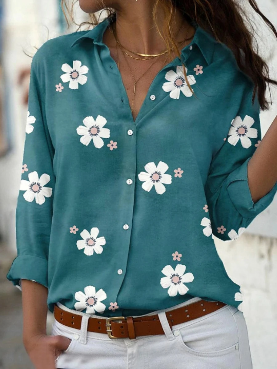 New elegant shirt ladies casual temperament women shirt fashion long-sleeved ladies shirt - Image 4