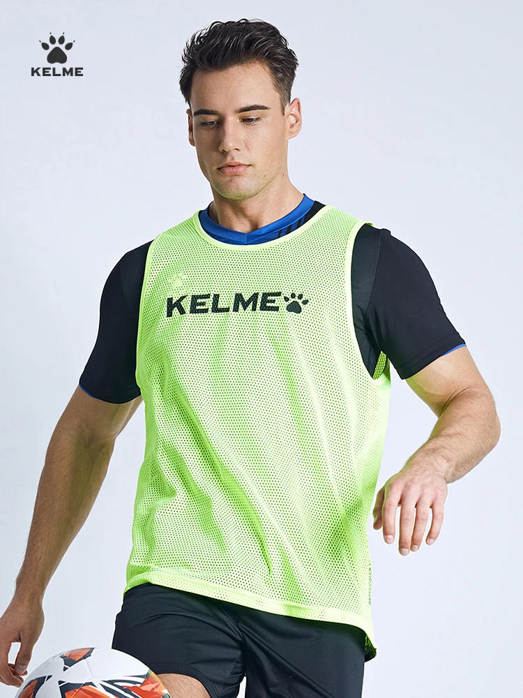 Kelme Sports Tank Top Men's Adult And Children's Football Basketball Training Competition Suit Breathable Tank Top Team Vest - Image 4