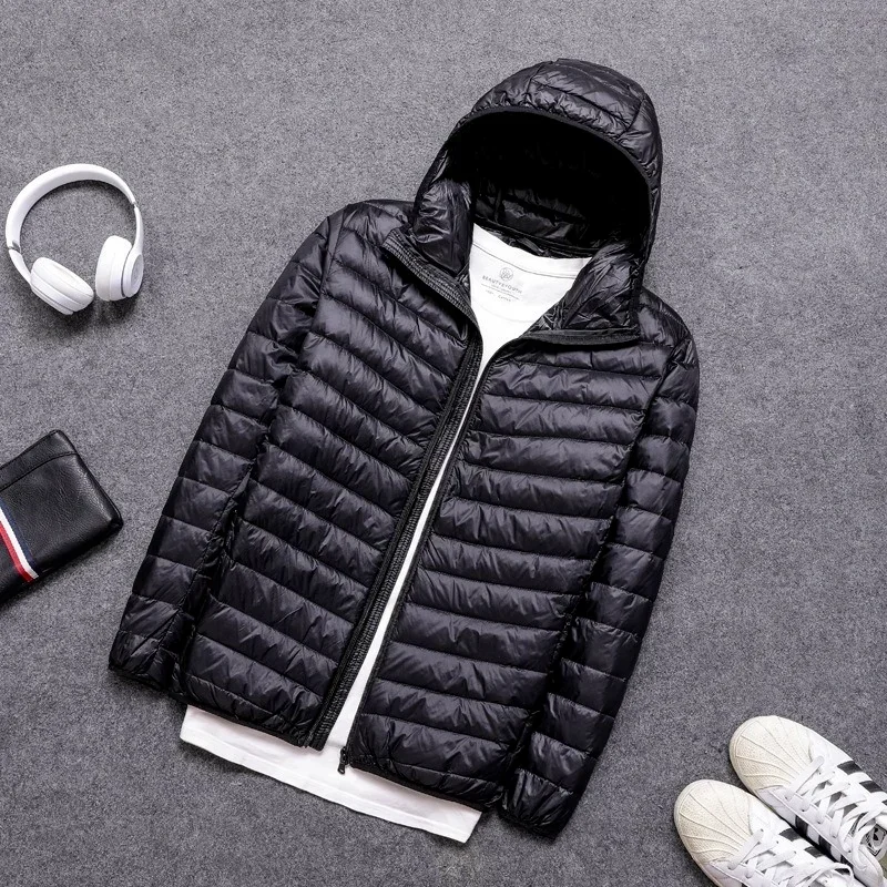 Plus Size 7XL 11XL Men Puffer Jacket Spring Winter Ultra Lightweight Packable Down Jacket Water Wind-Resistant Breathable Coat - Image 5