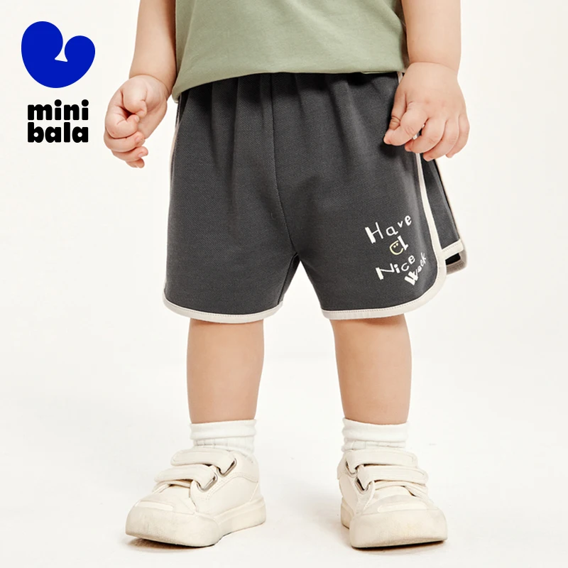 Mini Bala Long Pants Unisex Kids 2024 Summer Cotton Elastic Breathable Pants - Image 3