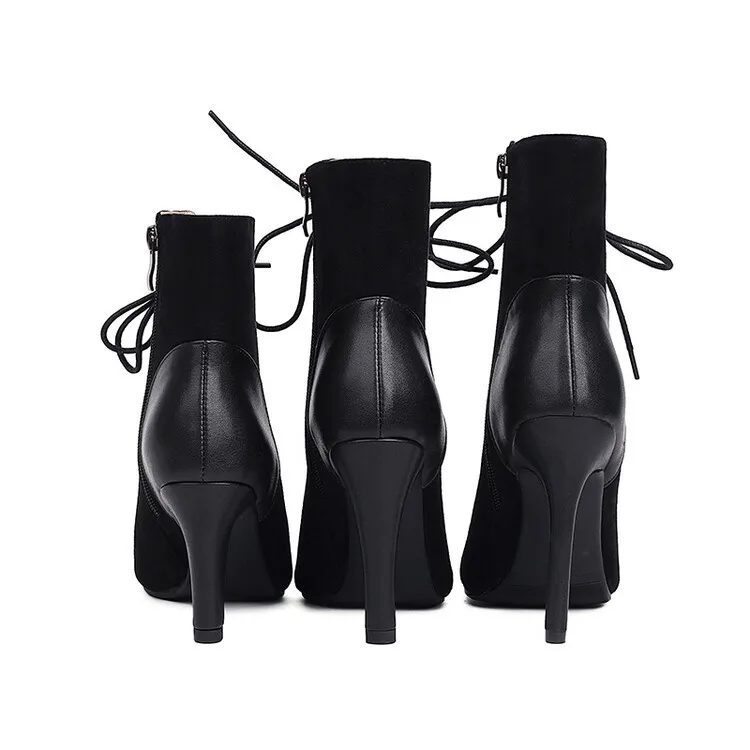 Latin Dance Heels Shoes for Women Party Boots High Heels Black Sandals Sexy Brand New Latin for Ballroom Jazz Stilettos Boots - Image 2