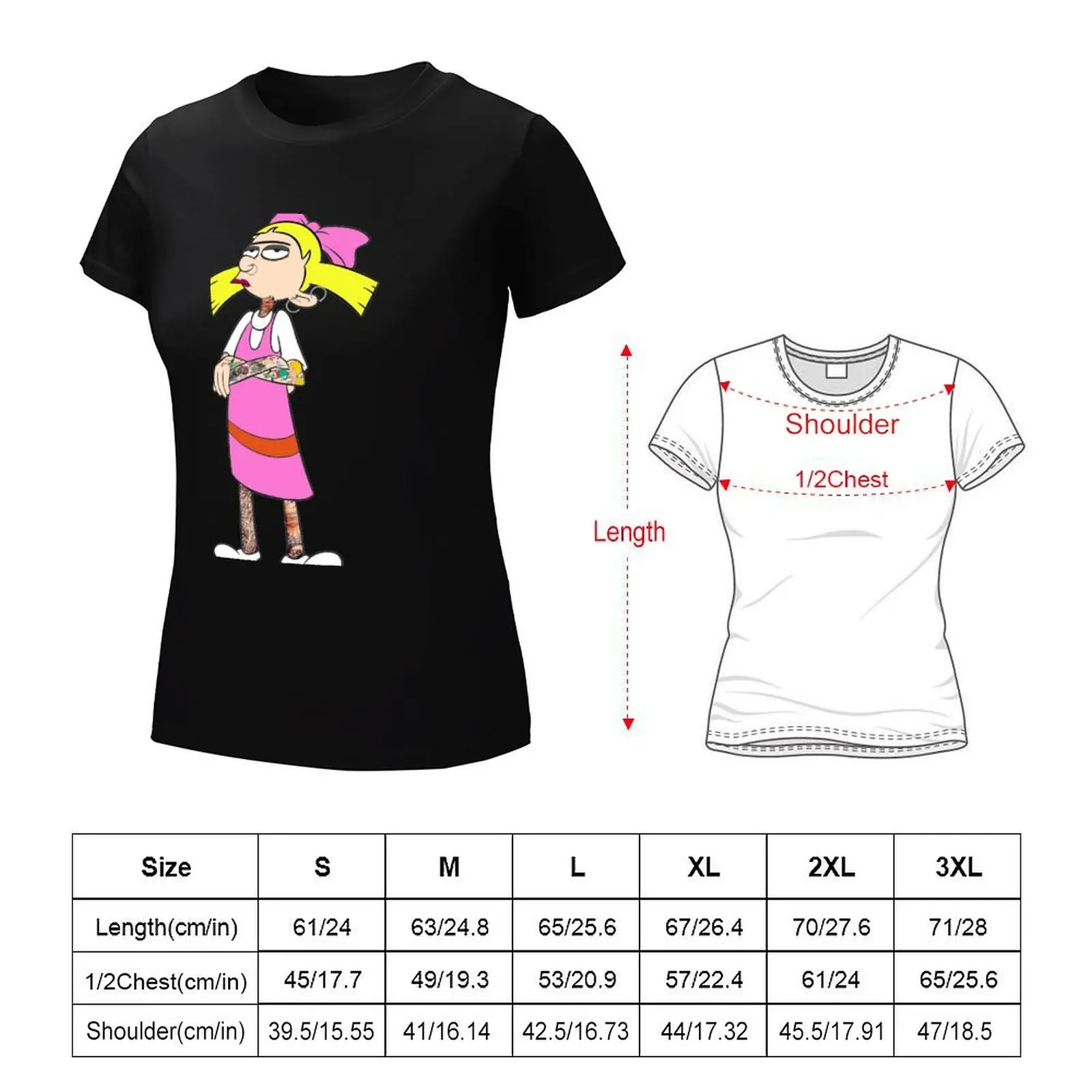 Helga G. Pataki with Tattoos T-Shirt tops Short sleeve tee animal print shirt for girls plus size tops womans clothing - Image 6