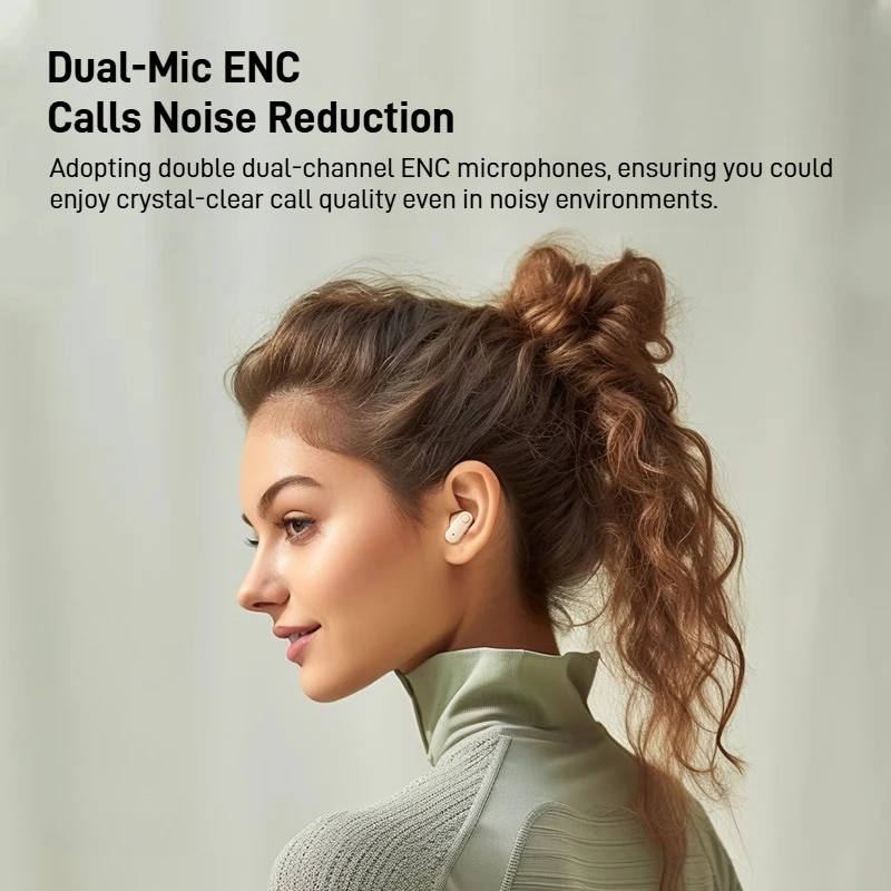 Sansui W97 Bluetooth TWS Earbuds 2cm Ultra Mini in-Ear Wireless Earphone IPX4 Waterproof Sport Bluetooth Headphones ENC HD Calls - Image 4