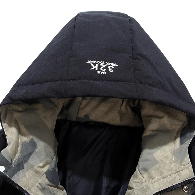 Thick Men New Warm Parka Jackets Winter Casual Men's Outwear Coats Solid Hooded Puffer Jacket Male Windbreak Padded Down Jacket - Image 5