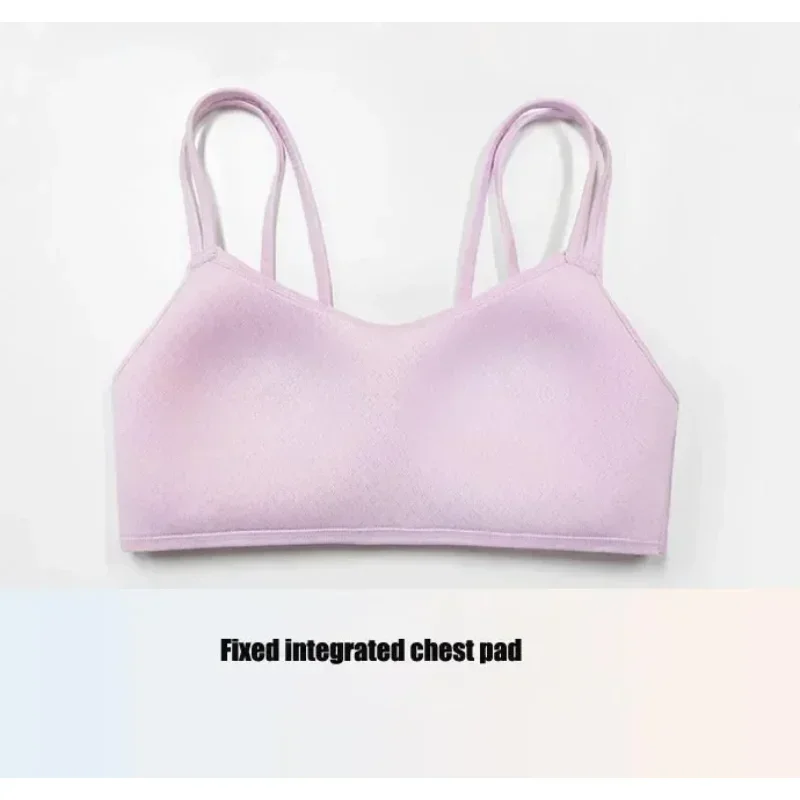 Lksd Vantage Sports Bra Women Buttery-soft Comfort Flat Straps Bonded Seams Fixed Padded Bras With Reflective LSKD Logo - Image 3