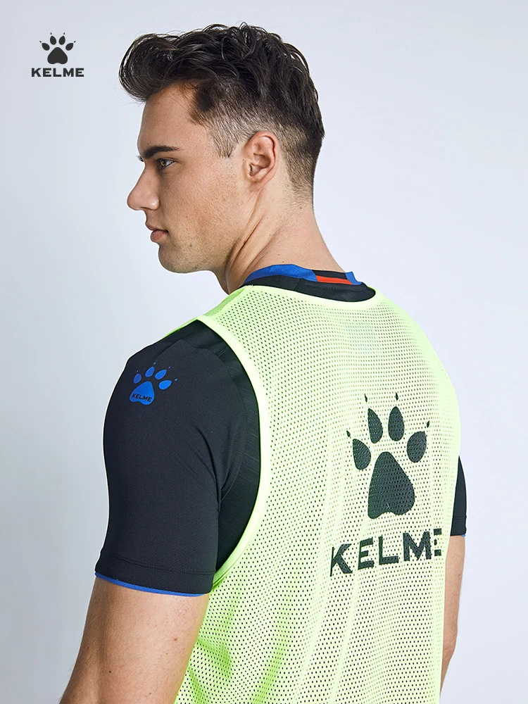 Kelme Sports Tank Top Men's Adult And Children's Football Basketball Training Competition Suit Breathable Tank Top Team Vest - Image 3