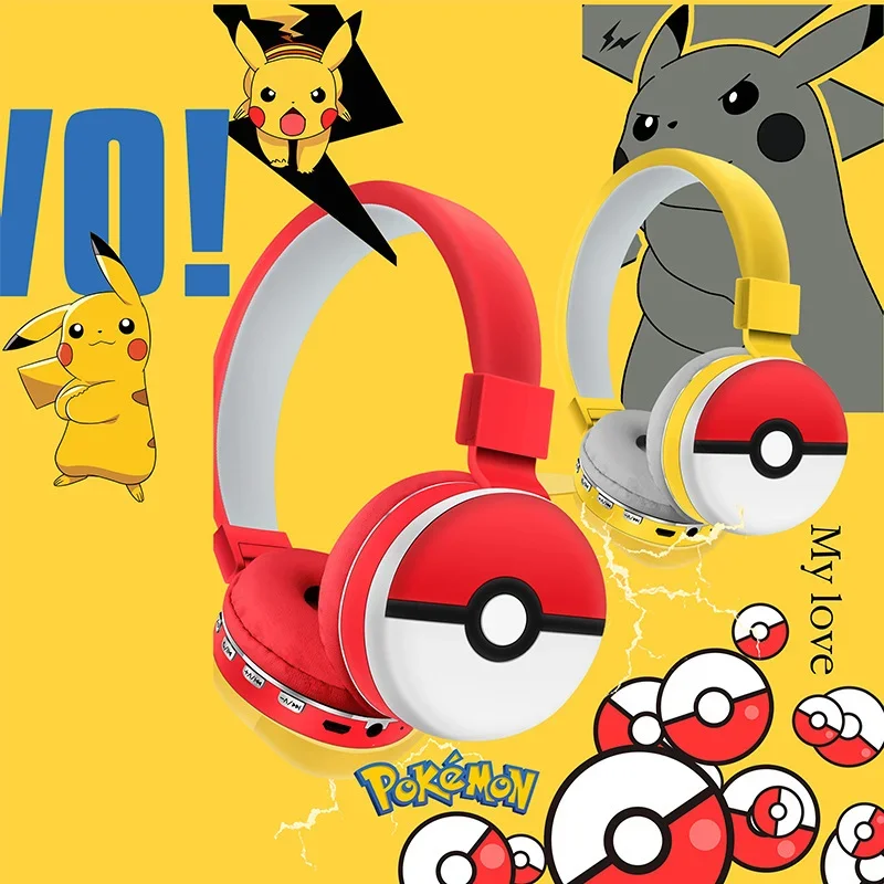 Pocket Monster Pikachu Bluetooth Earphones Wireless Earphones Anime Cartoon High Quality Earphones with Microphone Gift - Image 4