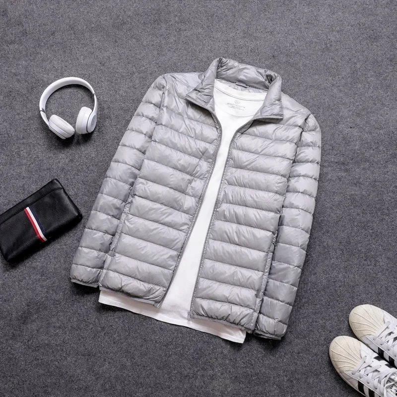 Plus Size 7XL 11XL Men Puffer Jacket Spring Winter Ultra Lightweight Packable Down Jacket Water Wind-Resistant Breathable Coat - Image 3