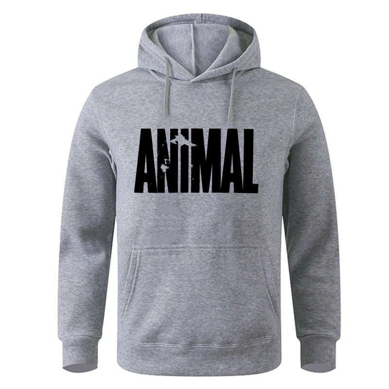 Men Animal Print Hoodie Sweatshirt Tops Men Womnen Fashion Brand Design Pullover Cotton Fleece Hoodies - Image 5