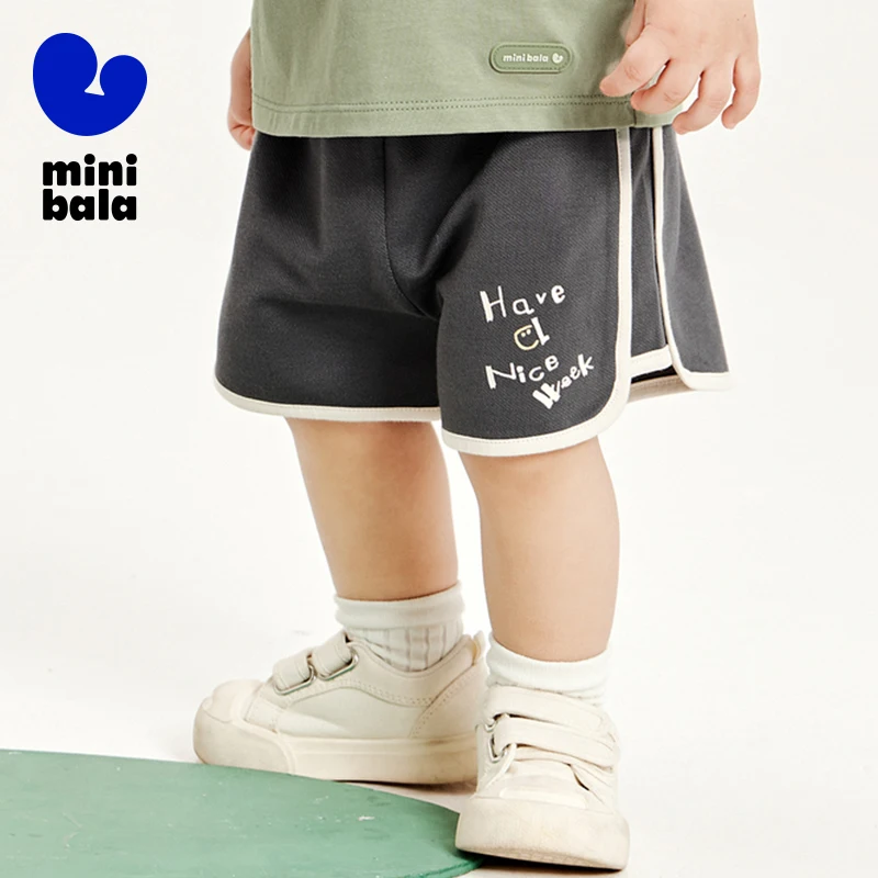 Mini Bala Long Pants Unisex Kids 2024 Summer Cotton Elastic Breathable Pants - Image 4