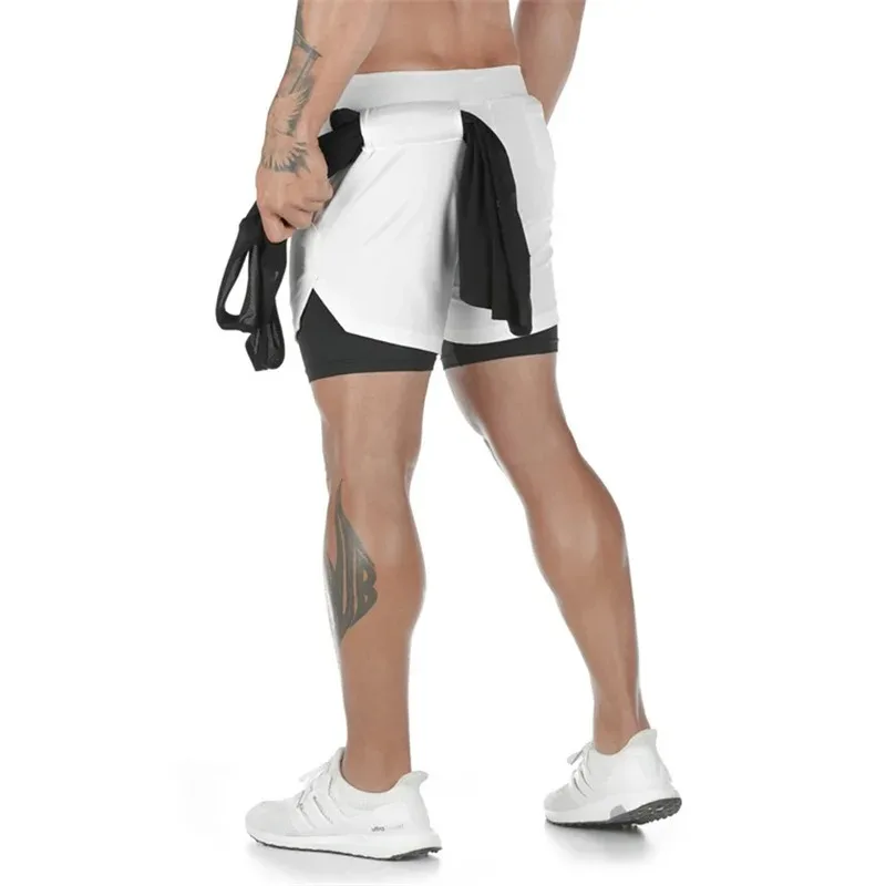 Men'S Performance Sports Shorts Fitness Gym Training Two-In-One Double-Layer Shorts Casual Outdoor Quick-Drying Running Shorts - Image 4