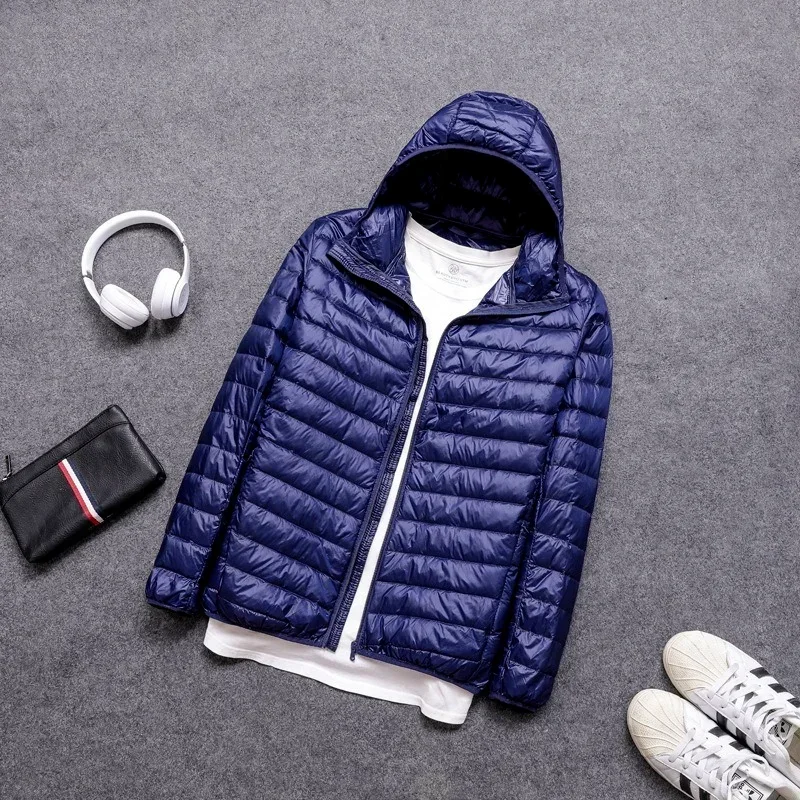 Plus Size 7XL 11XL Men Puffer Jacket Spring Winter Ultra Lightweight Packable Down Jacket Water Wind-Resistant Breathable Coat - Image 6
