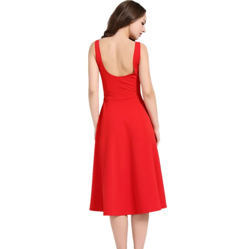TESSCARA Vintage Lace Cocktail Dress for Women | Elegant Summer A-Line Party Dress - Image 2