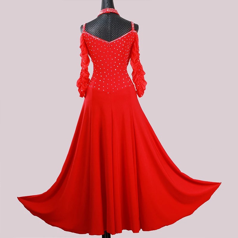Ballroom Dance Competition Dress Customized Adult Children Waltz Social Dancing Skirt Stage Wear - Image 5