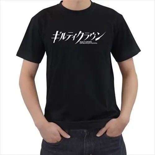 Men’s Fashion Summer Hip Hop Funny T-Shirt | Guilty Crown Anime Logo Casual Cotton Tee for Daily Wear