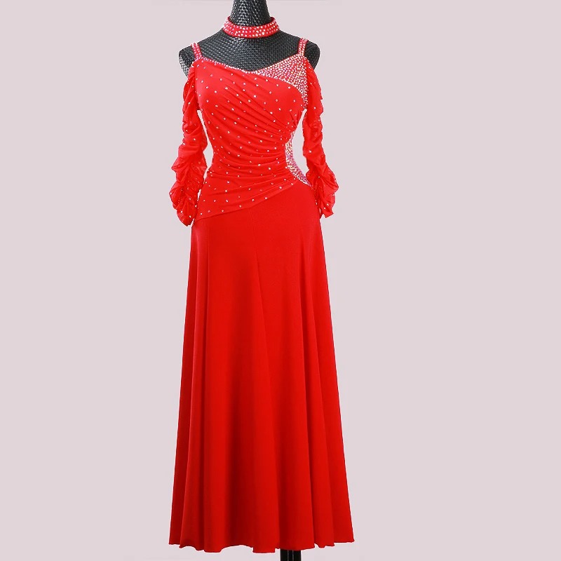 Ballroom Dance Competition Dress Customized Adult Children Waltz Social Dancing Skirt Stage Wear - Image 6