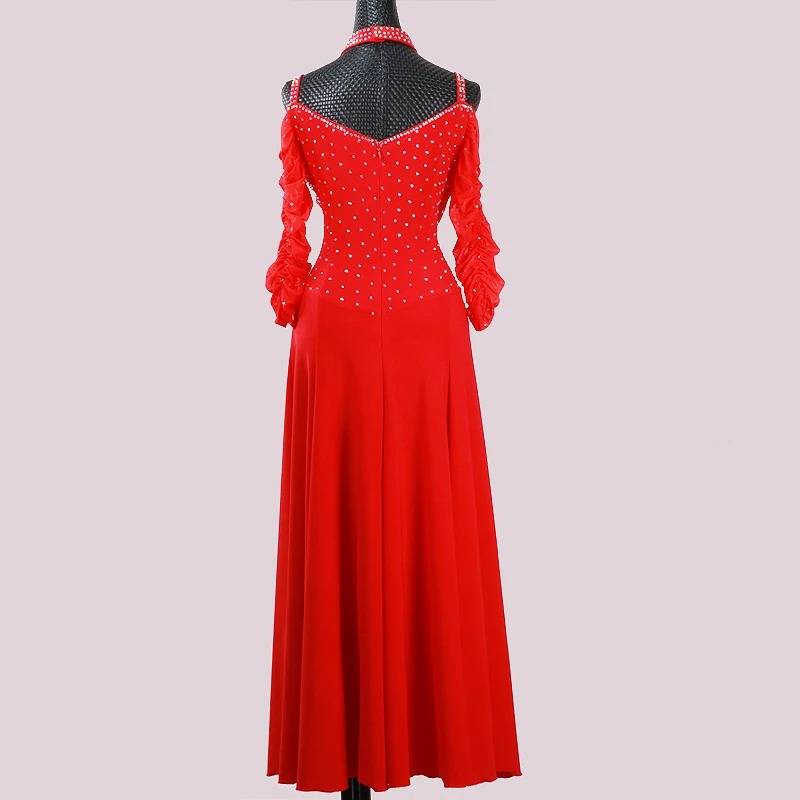 Ballroom Dance Competition Dress Customized Adult Children Waltz Social Dancing Skirt Stage Wear - Image 4