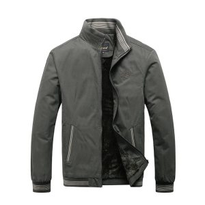 Men’s Autumn Winter Cotton Jacket – Vintage Casual Fleece-Lined Warm Coat