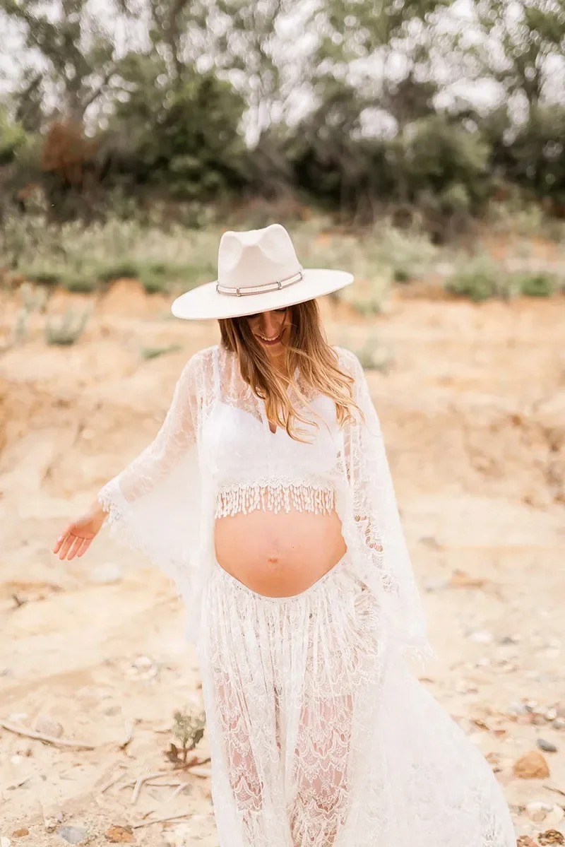 Women’s Boho Lace Maxi Dress – Beach Wedding and Event Dress - Image 3