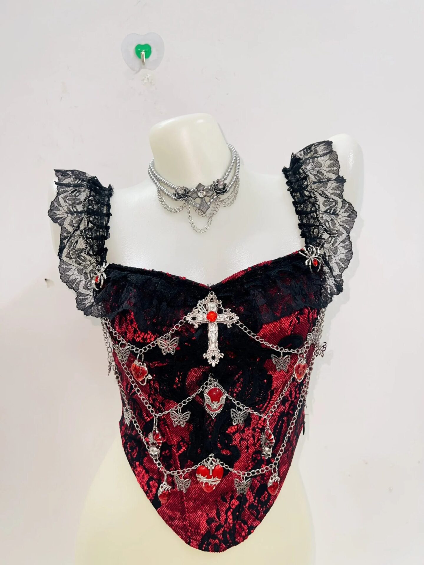 Women’s Y2K Gothic Skull Corset Crop Top – Harajuku E-Girl Punk Tank - Image 5