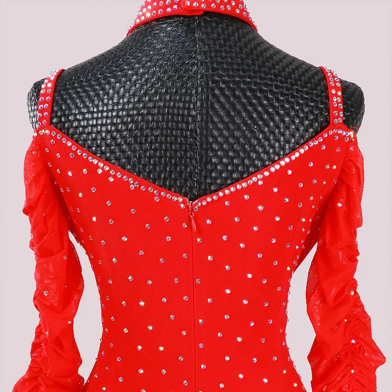 Ballroom Dance Competition Dress Customized Adult Children Waltz Social Dancing Skirt Stage Wear - Image 3