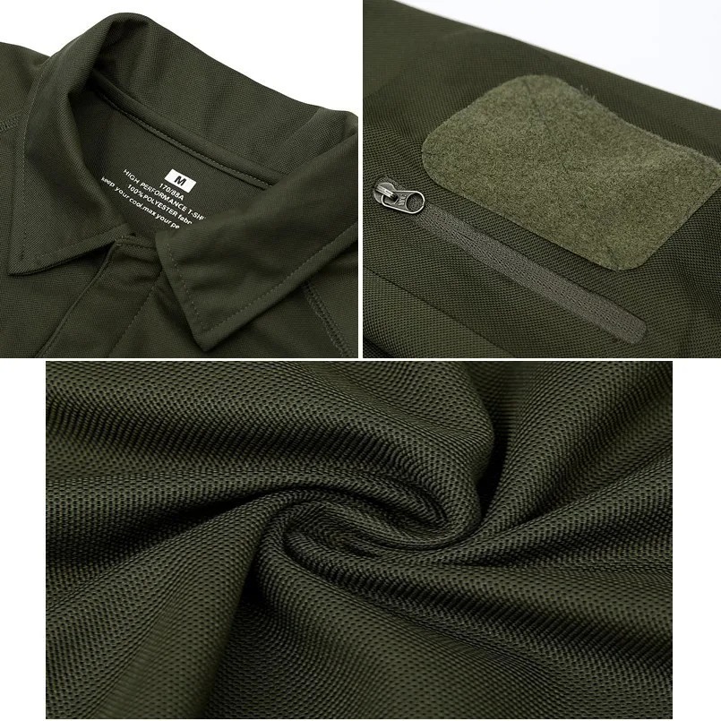 Summer Tactical Military Camouflage T-Shirt Men Outdoor Hiking Camping Coolmax Quick-Dry Army Sports Tee - Image 7