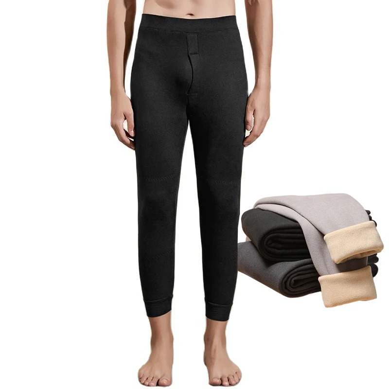 Men’s Winter Thermal Underwear Pants – Warm Wool-Blend Thickened Leggings (2-Piece Set) - Image 6