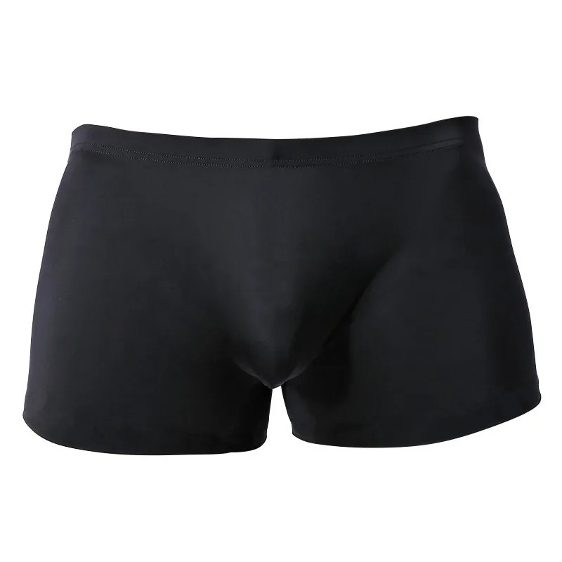 Men’s Seamless Silk Boxer Briefs – High Elastic U-Pouch Slim Fit Underwear - Image 4
