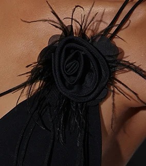 Latin Dance Dress Women Backless Black Rumba Tango Practice Outfit - Image 3
