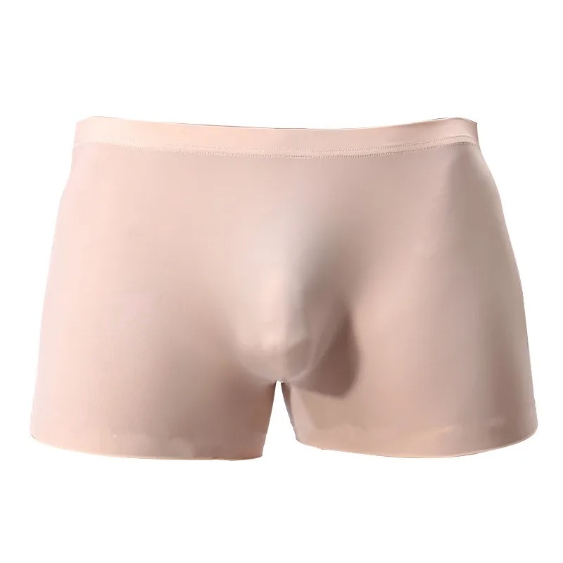 Men’s Seamless Silk Boxer Briefs – High Elastic U-Pouch Slim Fit Underwear - Image 3