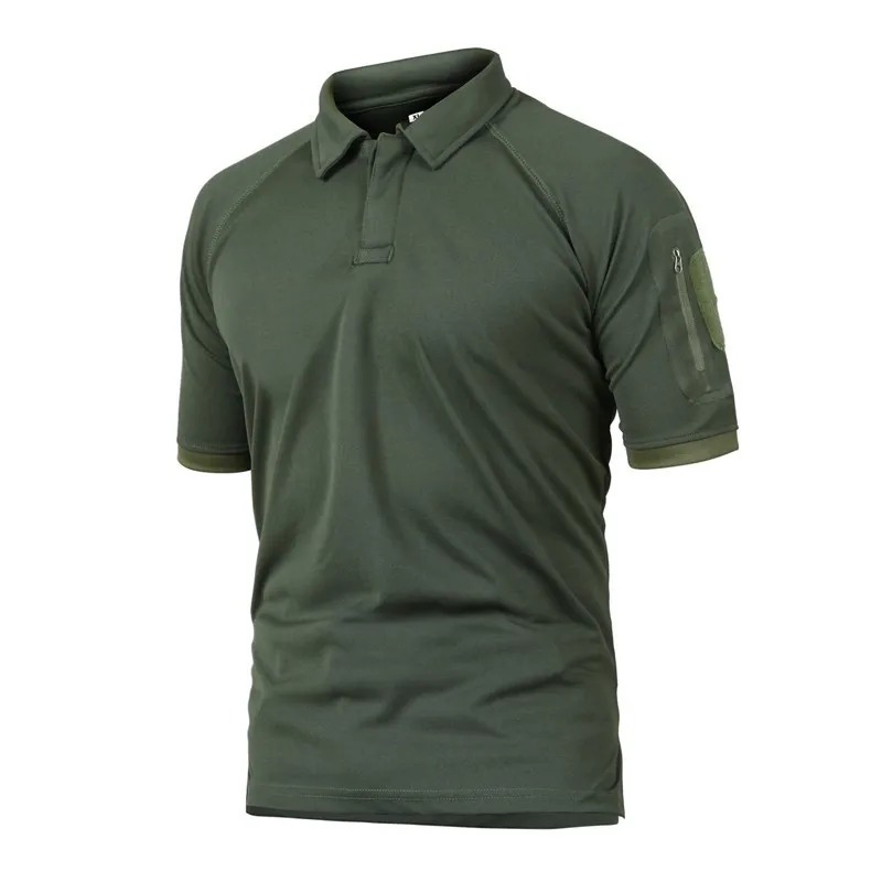 Summer Tactical Military Camouflage T-Shirt Men Outdoor Hiking Camping Coolmax Quick-Dry Army Sports Tee - Image 4