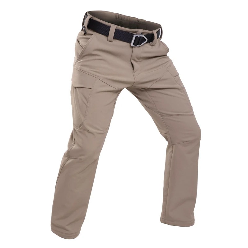 Men Fleece Hiking Pants Winter Waterproof Windproof Outdoor Trousers - Image 6